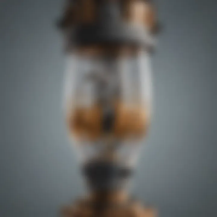 Mechanical Complexity Unveiled Illustration of intricate inner workings of a bulb siphon pump