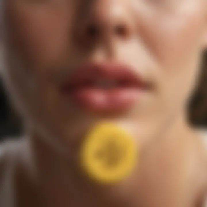 Close-up view of Burt's Bees All-Weather Lip Balm showcasing its natural ingredients