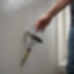 Caulking Gun Applying Titebond Caulk