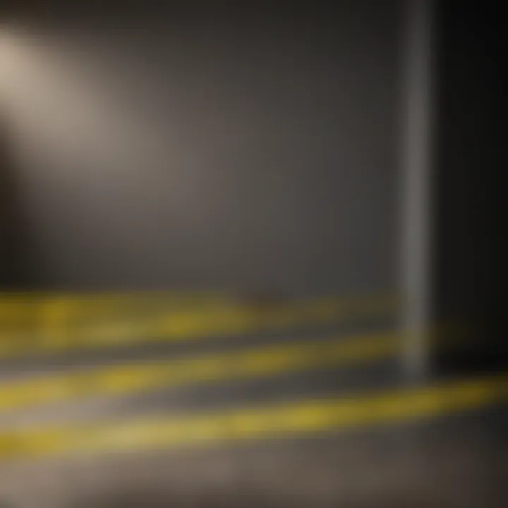 Different types of caution tape displayed for comparison