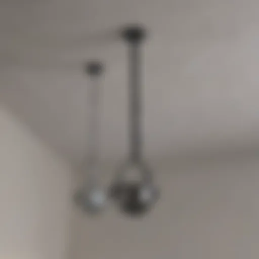 Illustration showing various types of ceiling anchors