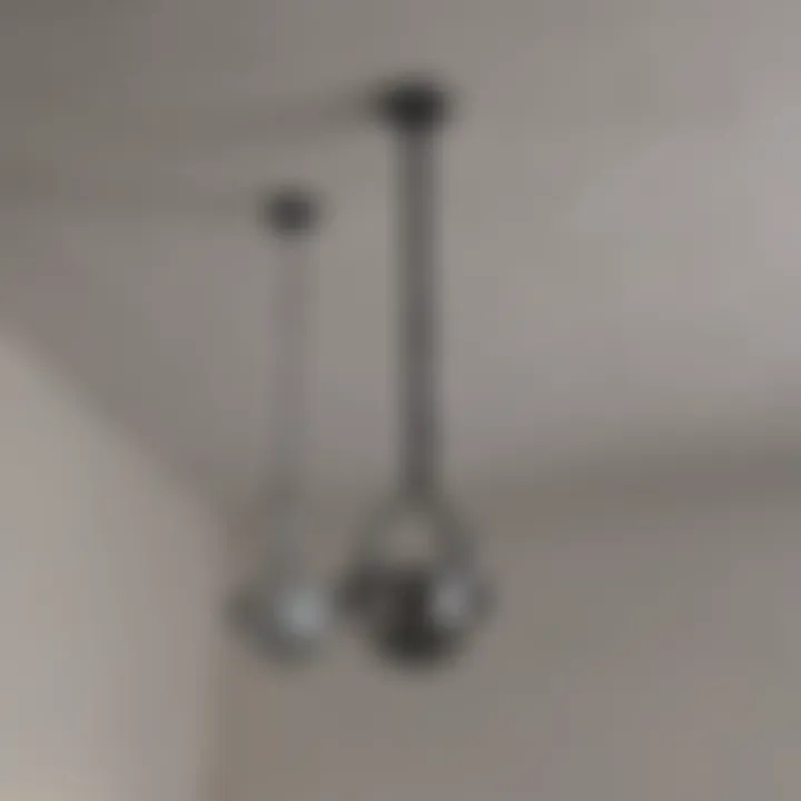 Illustration showing various types of ceiling anchors