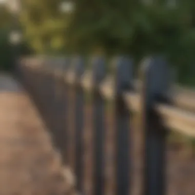 Precision-Cut Rails for Seamless Fence Repairs Various chain link fence rails neatly organized for replacement