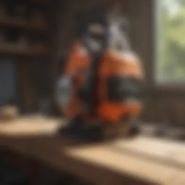 Chainsaw file jig setup illustration