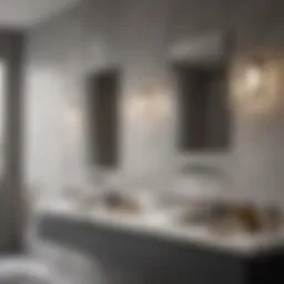 Elegant bathroom fixtures showcasing modern design