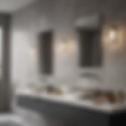 Elegant bathroom fixtures showcasing modern design