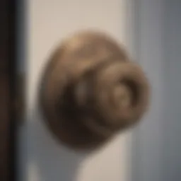 Replacing door knob lock with elegant design
