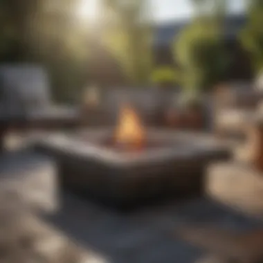 Diverse styles of charcoal fire pit tables