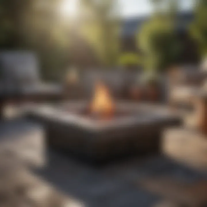 Diverse styles of charcoal fire pit tables