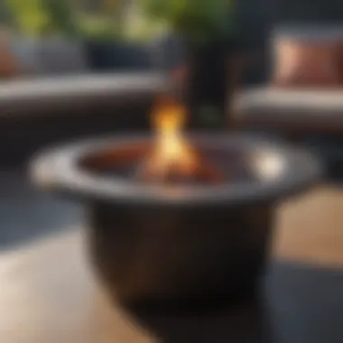 Durable materials used in charcoal fire pit tables
