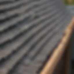 Protective mesh gutter guard installed on plastic gutter