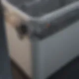 Clear storage bin with secure locking mechanism