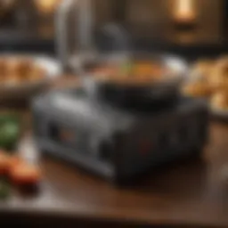 Compact design of the Click to Cook Portable Stove showcasing its portability