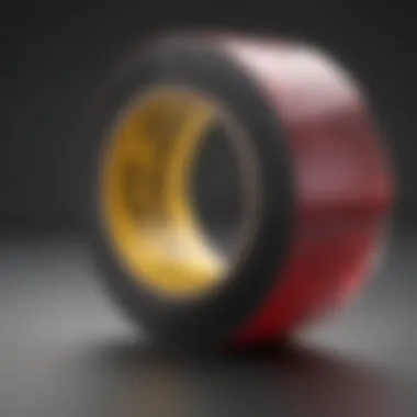 Detailed Examination of Tape Construction Close-up view of Crystal Clear Gorilla Tape showcasing its texture and layers