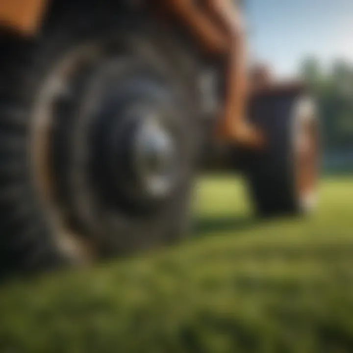 Precision engineering for efficient dethatching Close-up of the innovative dethatching mechanism