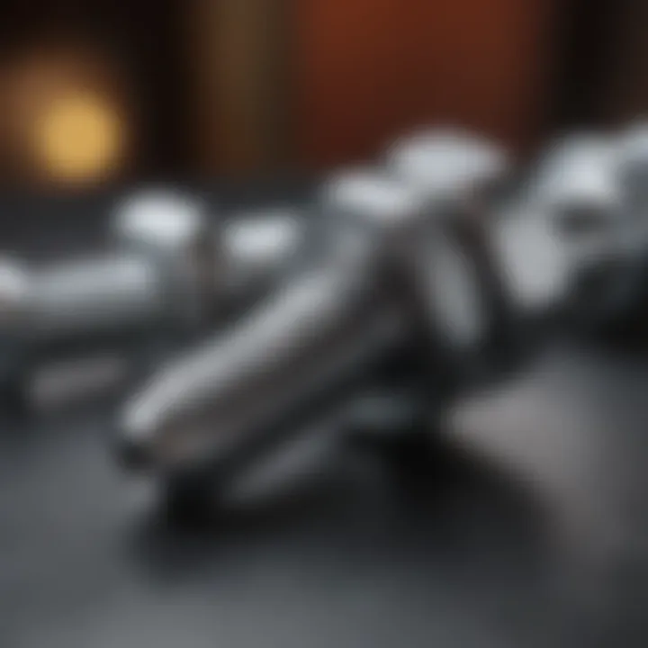 Close-up of hex bolts for industrial applications