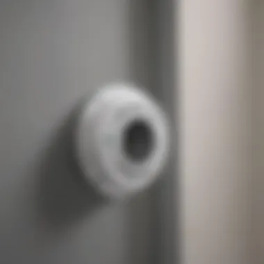 Close-up of PVC closet flange functionality