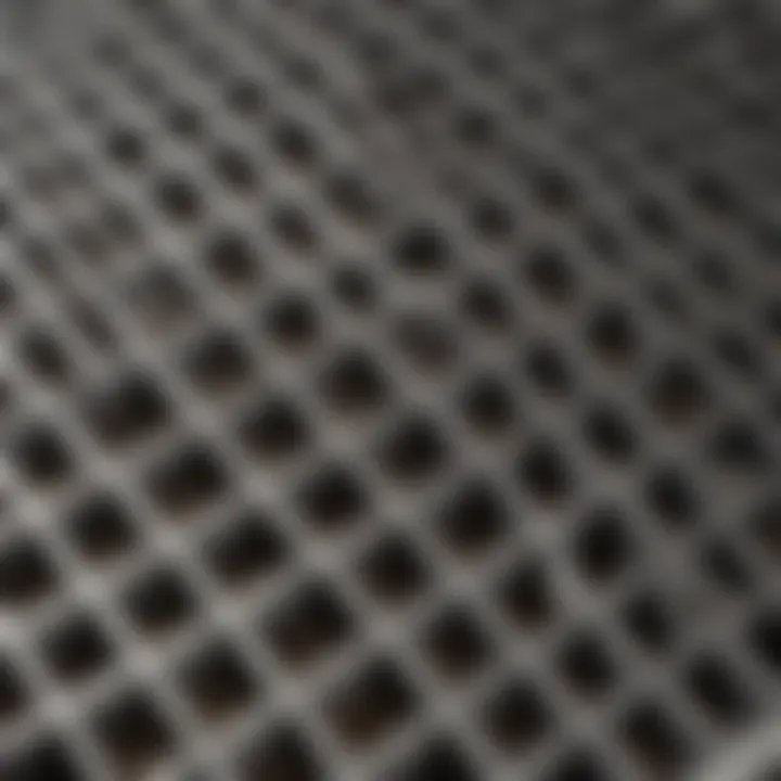 Close-up of Weber Genesis 300 Series stainless steel grates
