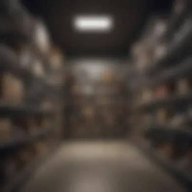 Organized retail space featuring ClosetMaid wire shelving