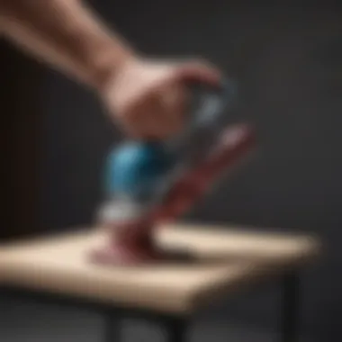 Ergonomic Comfort Design Comfort grip handle of 1/4 sheet sander