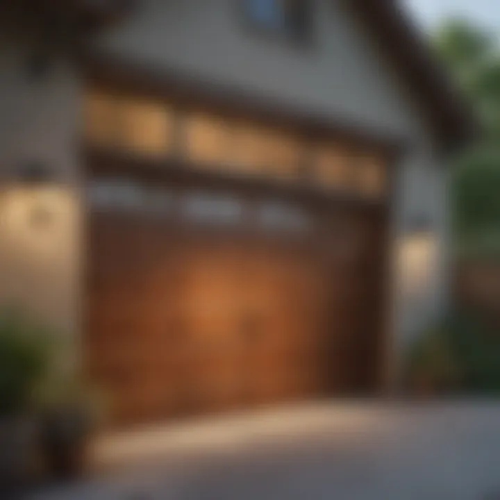 Energy-efficient garage door in a residential setting