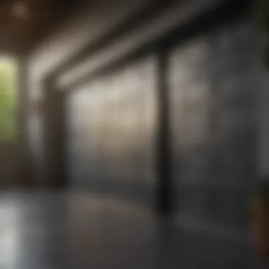 Installation of a garage door with precision tools
