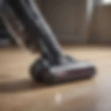 Advanced Technology in Cordless Vacuums Close-up of advanced technology in a cordless vacuum