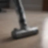 Modern cordless handheld vacuum cleaner on a stylish surface