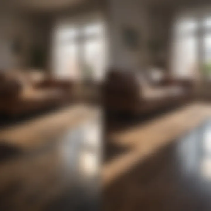 Before and after comparison using Dirtex cleaner