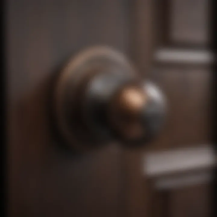 Close-up of oil rubbed bronze finish highlighting its rich, dark tones