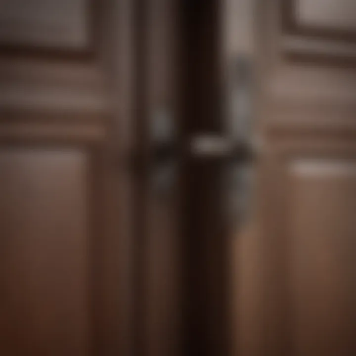 Elegant oil rubbed bronze front door handle set showcasing intricate design details