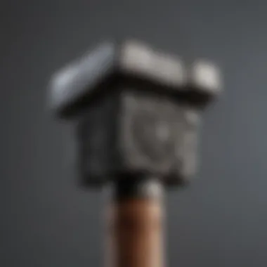 Ergonomic Handle of the Splitting Maul Ergonomic handle design of a splitting maul