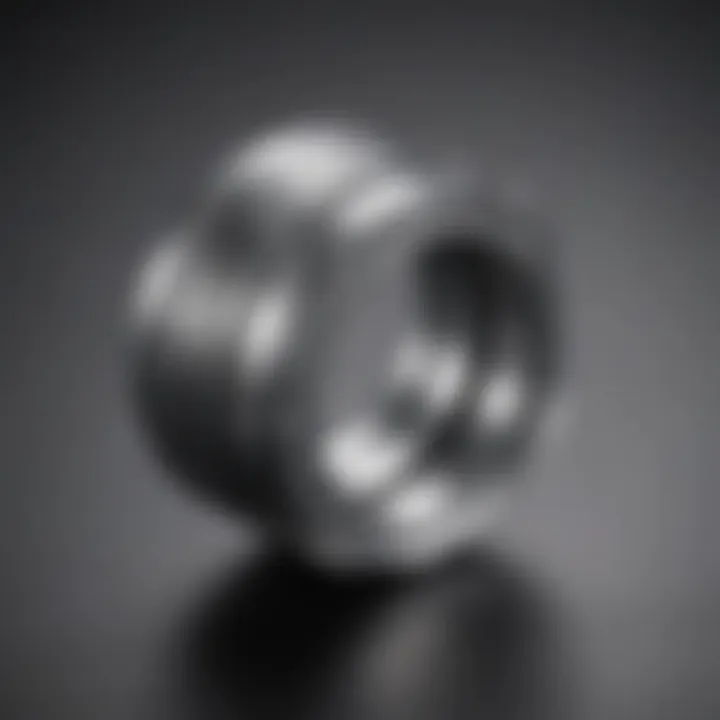 Detail view of a helicoil insert showcasing its thread design