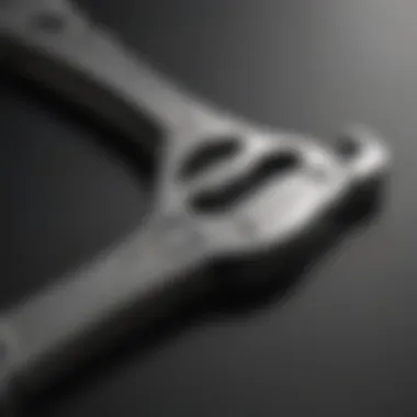 Detailed view of the Irwin crescent wrench showcasing its unique design features.