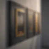Overview of Command picture hanging strips on a wall