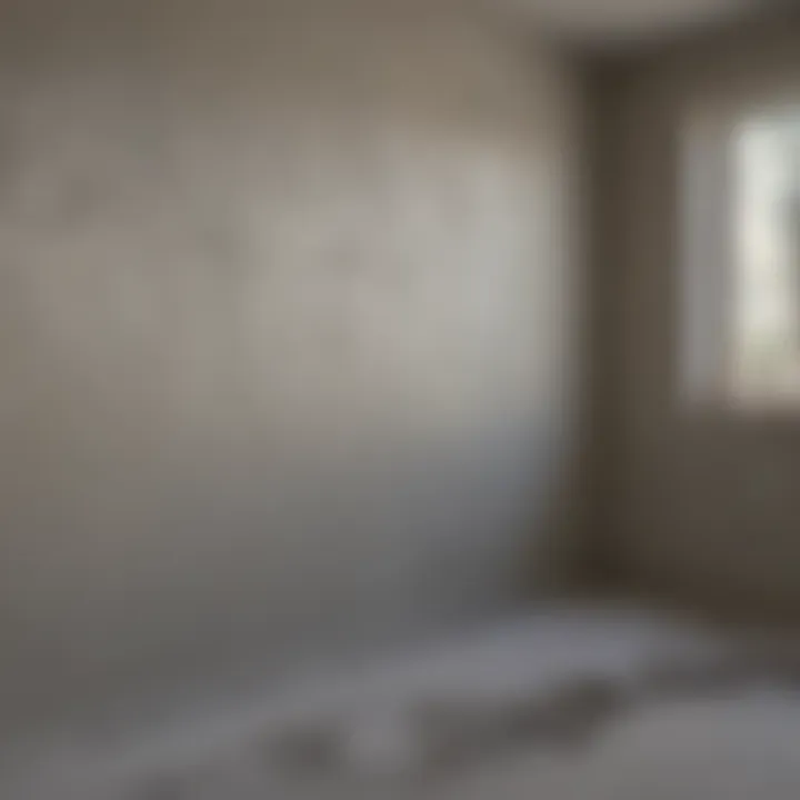 Drywall mud drying process