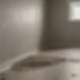 Various types of drywall mud with labels