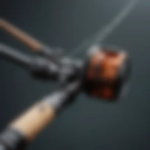 Illustration of advanced fishing rod technology