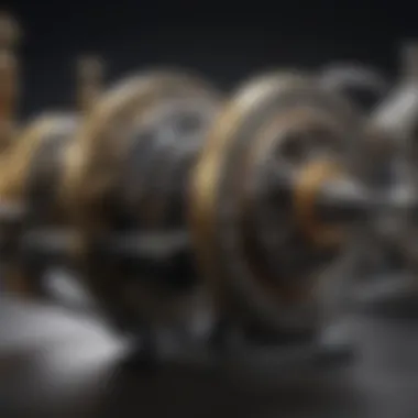 Illustration showcasing intricate reel mechanisms