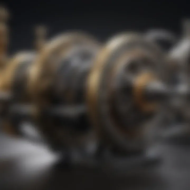 Illustration showcasing intricate reel mechanisms