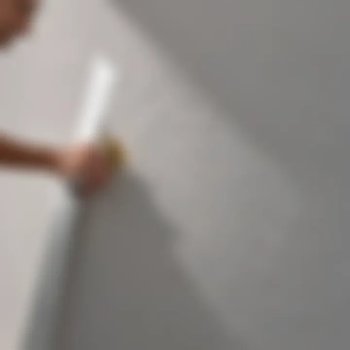 Applying Patch to Drywall Dent