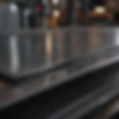 Precision Crafting of Stainless Steel Sheets Stainless steel sheet being cut with precision machinery