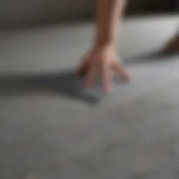 Gluing outdoor carpet to a concrete surface