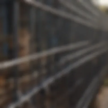 Variety of Welded Wire Fencing Types Different types of welded wire fencing displayed