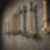 Illustration showing different types of masonry anchors