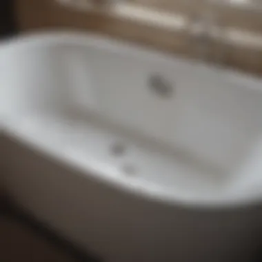 Before and after comparison of a repaired porcelain tub