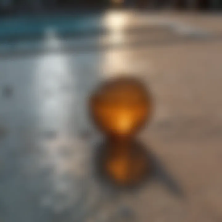 Collection of repair materials for pool holes