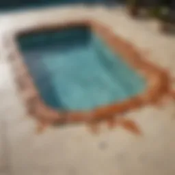 Illustration of various types of pool damage