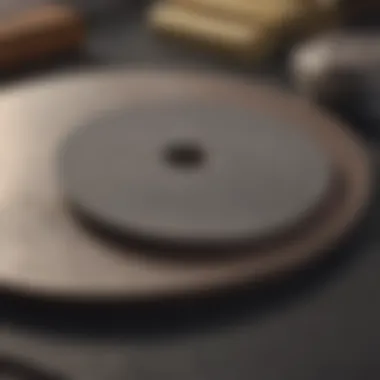 Construction Materials of Sanding Discs Close-up of sanding disc materials