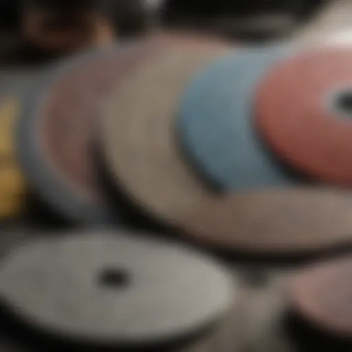 Variety of sanding disc types for grinders